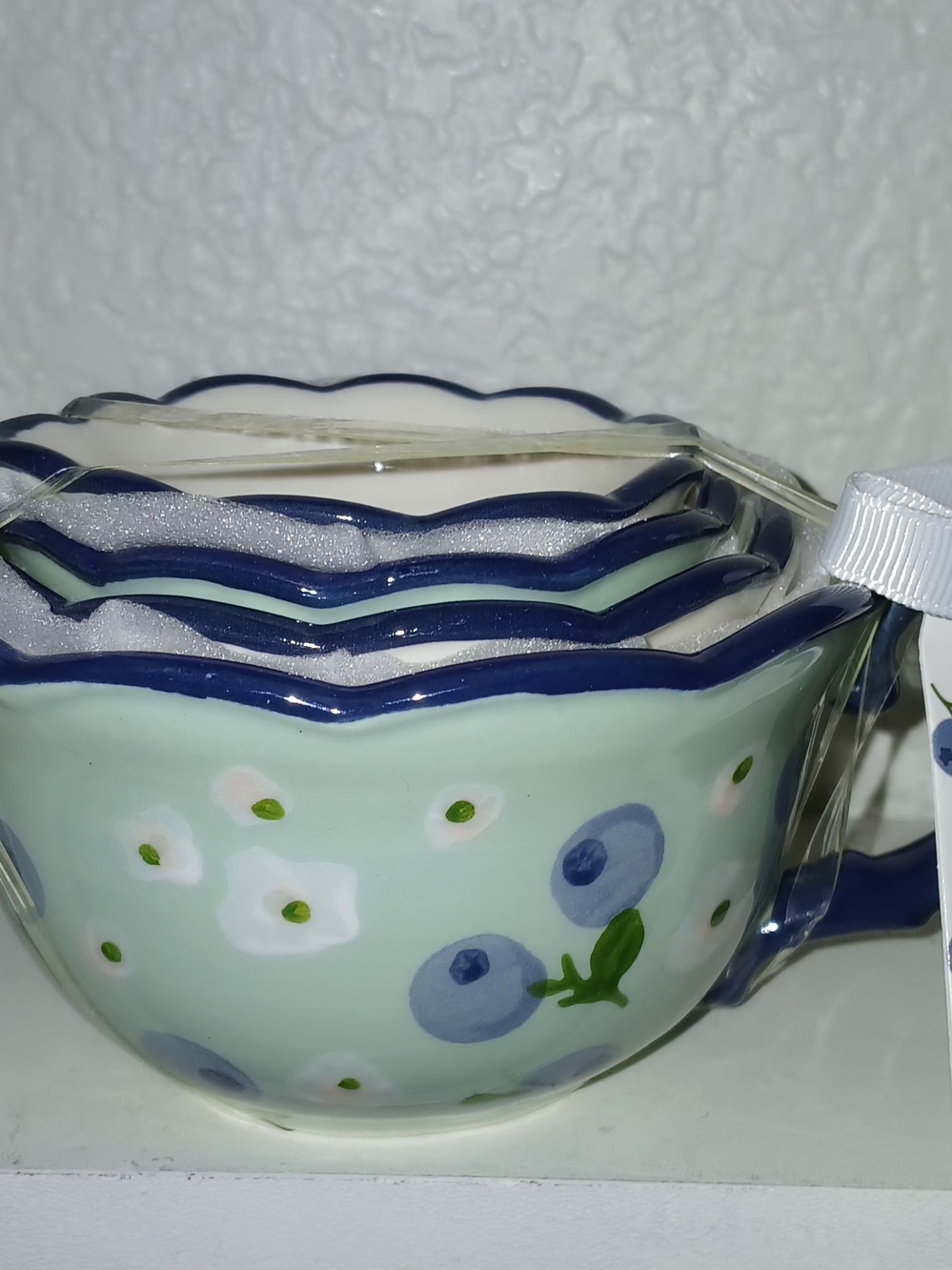 Potters Studio Ceramic Nesting Measuring Cups - Blueberries